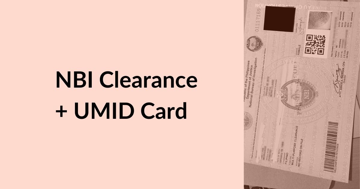 NBI Clearance + UMID Card image